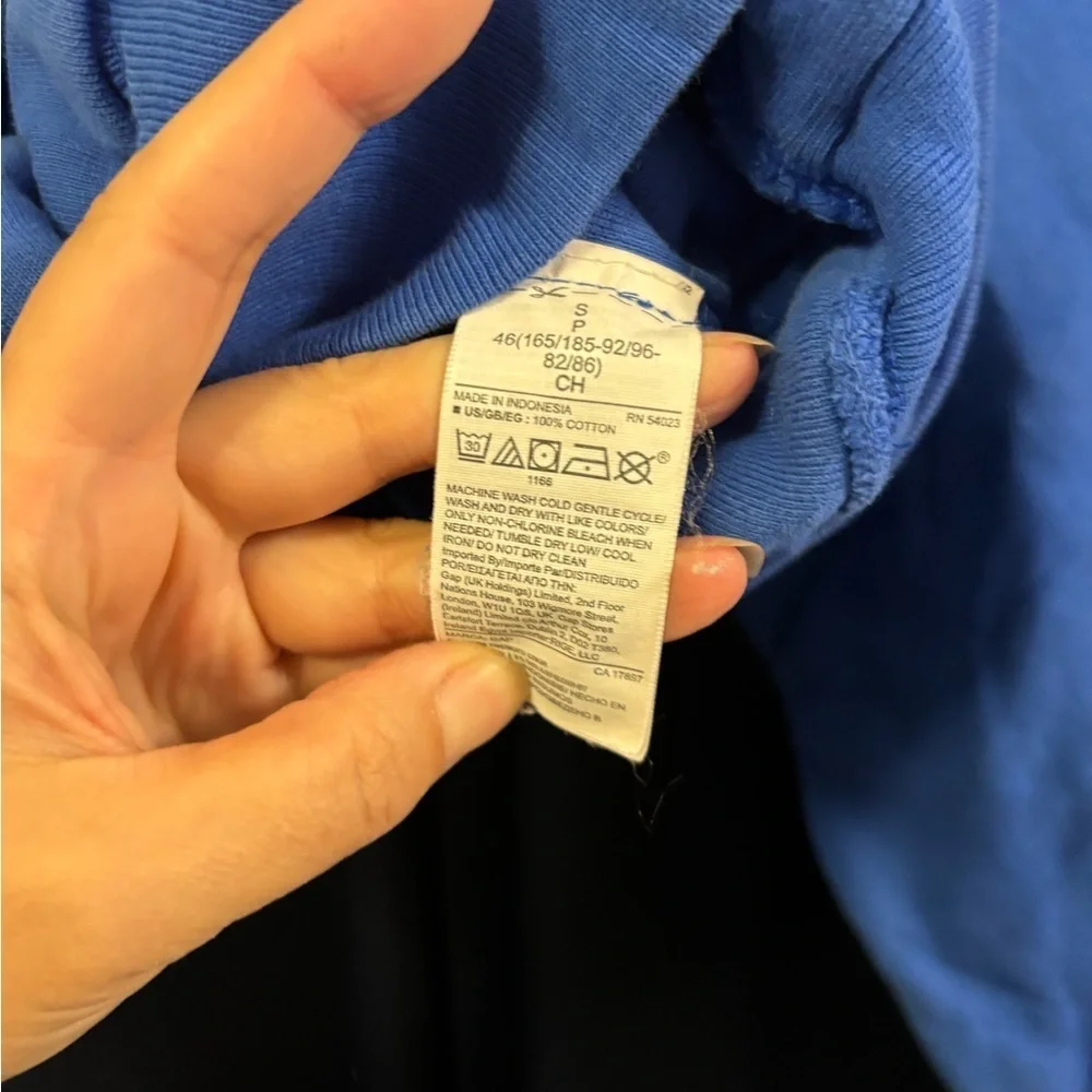 Blue double layere Yeezy GAP Hoodie